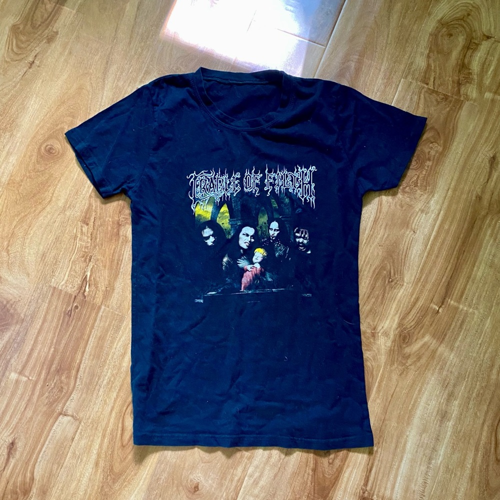 RARE Cradle of Filth T-Shirt Girls L/Womens XS “Little Miss Darkness Incarnate”